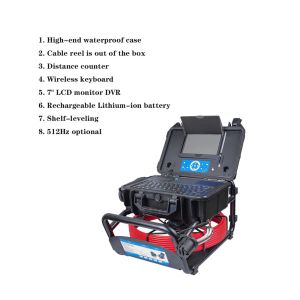 Weatherproof 23mm Head 120° Industrial Endoscope Camera With Keyboard