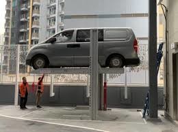 Double Decker Two Post Parking Lift With 220V / 380V Power Supply 8 - 12m/Min