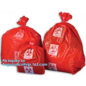 30 Gallon 33" X 40" Red Isolation Infectious Waste Bag / Biohazard Bag High