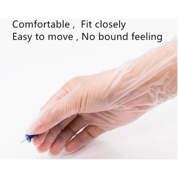 Puncture Resistant S M L XL XXL PVC Examination Gloves