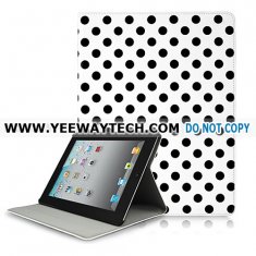 Kate Spade Pattern Hard Case For iPad 2 - White / Black