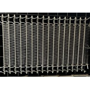Stainless Steel Chain Link Spiral Wire Mesh Conveyor Belt With Chain Balanced