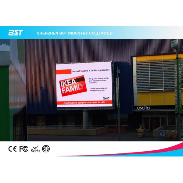 Quality 1/4 scan P10 1R1G1B Outdoor Advertising LED Display For Airport / Hotel  with 160X160mm Module wholesale