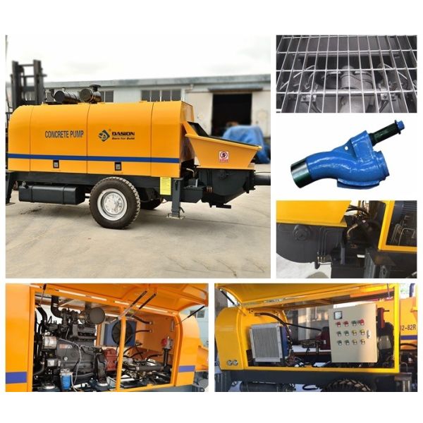 Hydraulic Control Cement Concrete Pump Machine Bridge Construction Engineering
