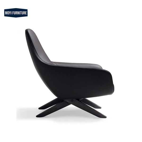 Carpet Recommended Modern Comfortable Single Person Leather Leisure Chair Stylish Single Seating Living Room