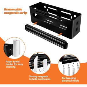 BBQ Caddy with Magnetic Tool Holder Hang Tools Store Sauce Condiments Custom