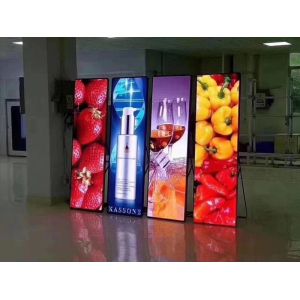 Factory price led Mirror Poster window display P2.5 571x1897mm cabinet led