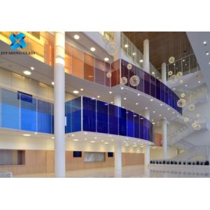 Double Glazing Colored Laminated Glass 6.38mm 8.38mm Translucent Gradient