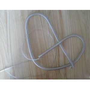 Cheap Hot sale clear stainless steel wire inside long spring cord coil tether without accessory for sale