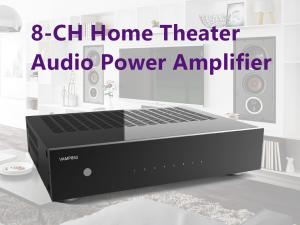 China 8-Channel Stereo Power Amplifier - 800 Watts Maximum Power Output Multi-Zone Audio Source Mixer Receiver on sale