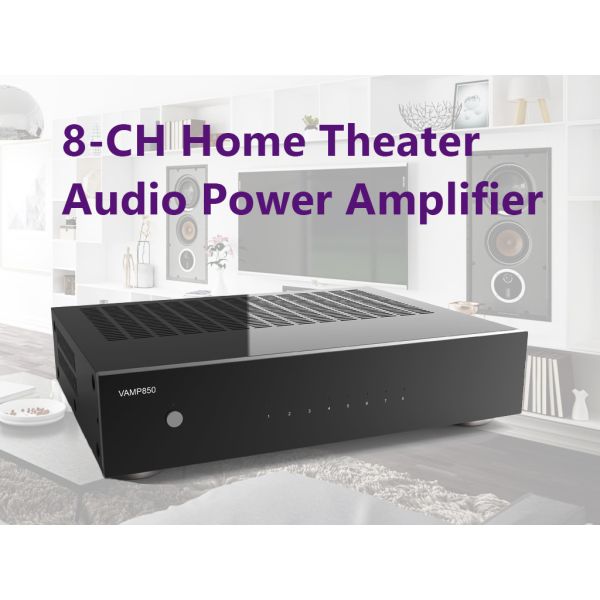 Quality 8-Channel Stereo Power Amplifier - 800 Watts Maximum Power Output Multi-Zone Audio Source Mixer Receiver wholesale