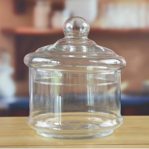 Stackable 3 Layers Tower Shaped Glass Storage Jars