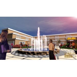 Technical guidance program control fountain