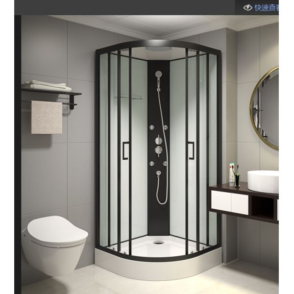 Free Standing Quadrant Shower Cubicles With Transparent Tempered Glass Fixed