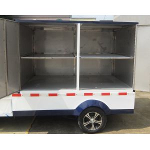 Stainless Steel Container Electric Cargo Van With 2 Seats Customized Dimension