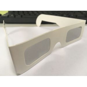 Anti Uv Eclipse Viewing Glasses , Black Silver Solar Eclipse Lenses