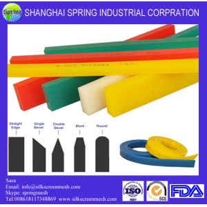 Screen printing squeegee for polyester silk printing mesh PU1