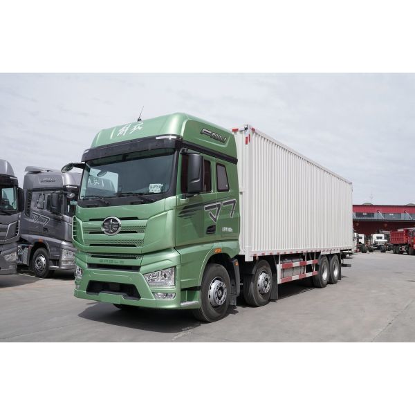 Quality 12 Wheeler Cargo Truck 8×4 Diesel Engine 560hp FAW Lorry Truck Van Box 20 Tons Capacity wholesale