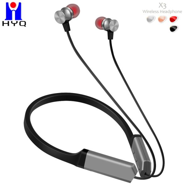 Quality Winding Preventing 8h Wireless Neckband Earbuds With Silicon Holder wholesale