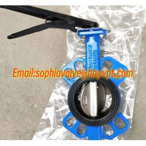 NBR/EPDM resilient seal DIN butterfly valve