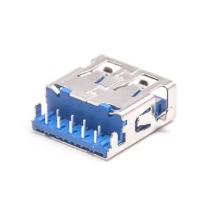 USB3.0 A Type, Receptacle, Through Hole Type, Reflow Soldering, Offset,H=2.11,