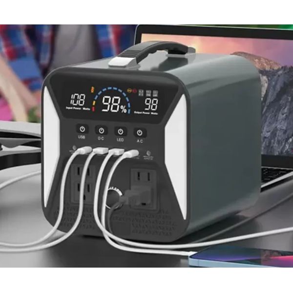 Lithium Battery Emergency Portable Power Station 500w 560wh Customized For