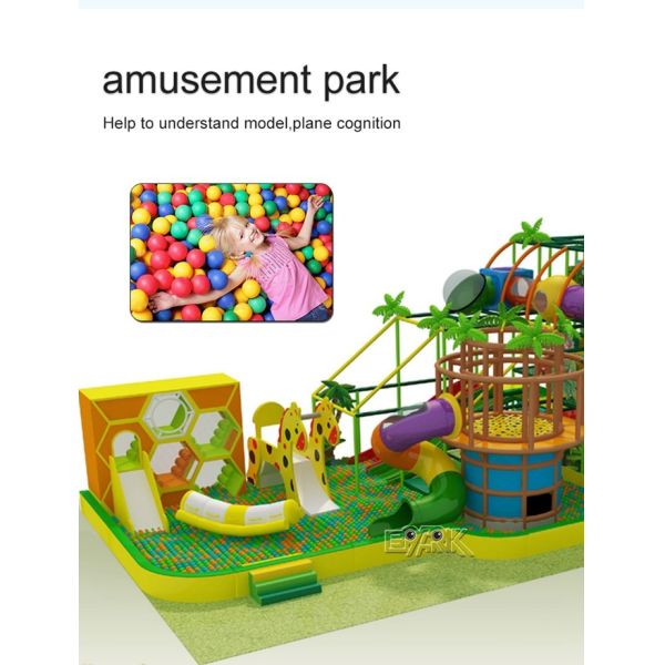 300W Amusement Park Playground Equipment Kids Naughty Castle Play Zone Games Center