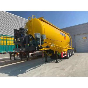 Van-type 45cbm Cement Tanker Trailer Heavy Loads Durable Not Self-dumping