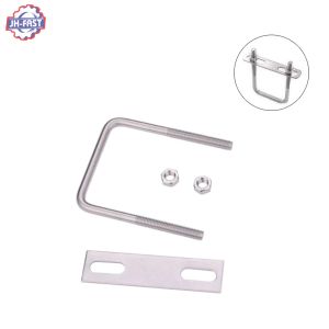 Stainless Steel 304 M6 M8 M10 Square U Bolts and Nut with Custom Finish