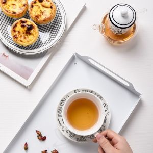 Sustainable Ceramic Tea Set Porcelain Teapot And Cup With Infuser Strainer