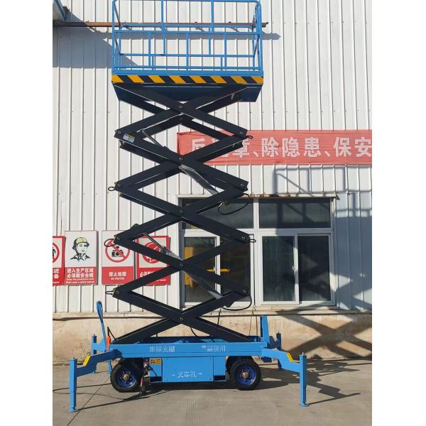 7m 500kg Remote Control Scissor Lift Hydraulic No Self Power 2100*830mm Table