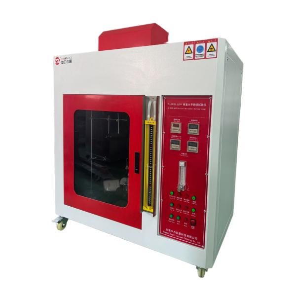Quality ISO3582 ASTMD4986 Horizontal and Vertical Burning Tester Flammability Testing Machine Flame Tester wholesale