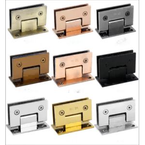 Copper Custom Frameless Shower Flipper Panel Hinges Two Way Glass To Glass