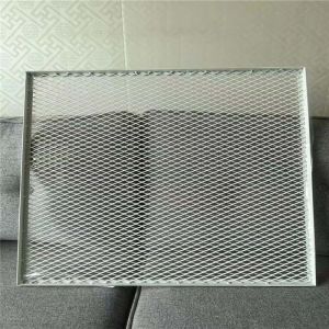 Library 600*600 Aluminium Ceiling Panel Lay On Expanded Mesh Ceiling System