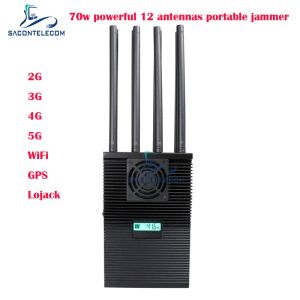 China 12 Bands Handheld Mobile Phone Signal Jammer with 70 Watts Power and Up To 60m Radius on sale China 12 Bands Handheld Mobile Phone Signal Jammer with 70 Watts Power and Up To 60m Radius on sale