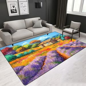High quality Flower pattern Customized size living room area rug office carpet
