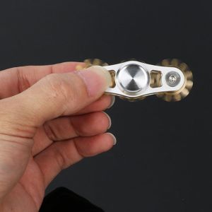 Metal Fingertip Gyroscope Gear Linkage Pure Copper Gyroscope for Adult