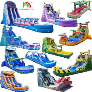 Cheap Multiple Styles Customization Commercial Residential Inflatable Water Slide Inflatable Slide With PVC Water Slides for sale
