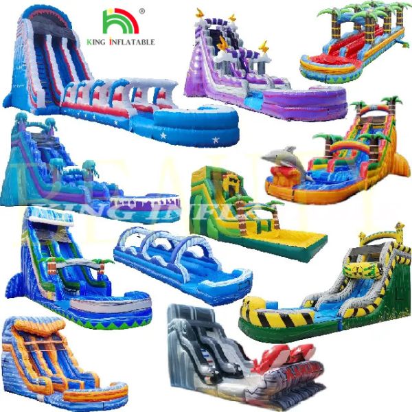 Multiple Styles Customization Commercial Residential Inflatable Water Slide