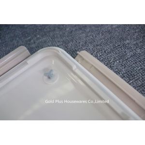 Single Layer Stainless Steel Food Container Rectangle With 2 Compartments