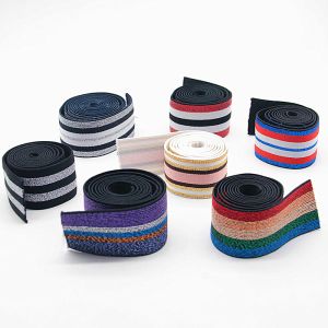 Soft High Tenacity Garment Reusable Custom Woven Jacquard Elastic Webbing Band/