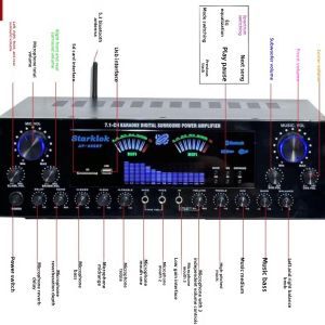 Suit:Home Theater Set 7.1 Channel AV-888BT Amplifier with Cyclone No.9 Speaker