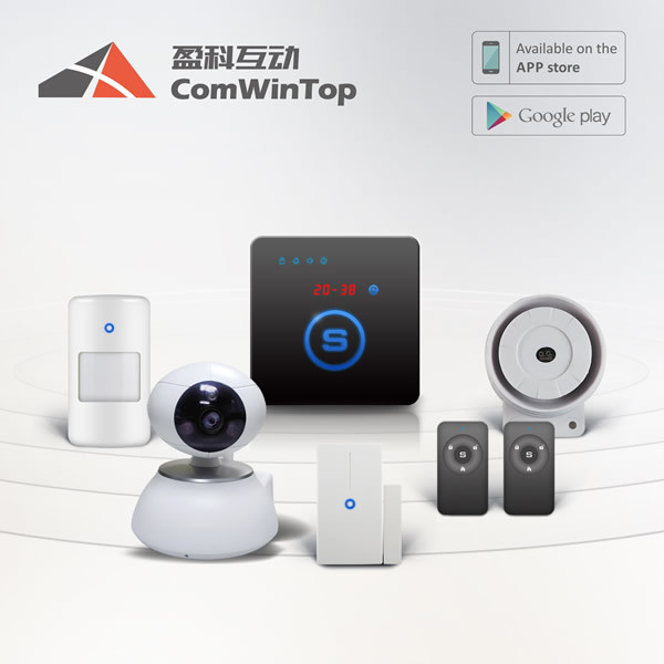 wifi camera , wireless door sensor, wireless pir sensor, gsm remote smart home