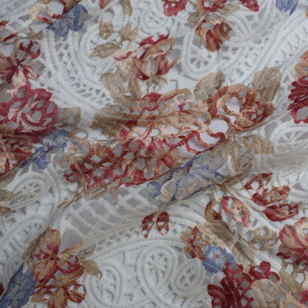 Textile Polyester Cotton Fabrics Embroidered Printing Garment Dress Jacquard