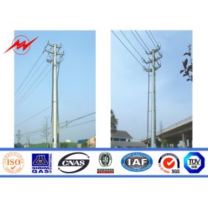 China NEA NGCP 69KV 45FT HDG Electrical Power Pole Steel Light Pole With Cross Arm on sale