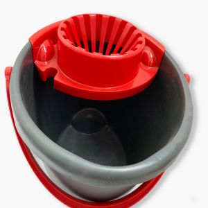 Quick Wring Bucket Floor Cleaning With Handle Plastic Floor Wringer Silver 12L