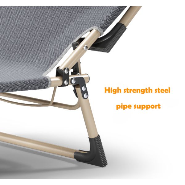 Outdoor Home Office Folding Camp Cot for Park Folded Yes Portable Beach Bed Recliner