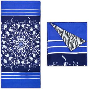 Bulk Medium Thickness Customized Beach Towel With Opp Bag Packaging