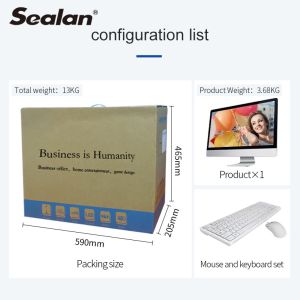 23.6 Inch Touch Screen AIO PC 8g RAM 480g SSD With Builtin Camera