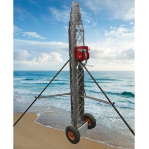 Hand Winch Manual 6M 4 Sections Telescopic Antenna Tower